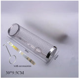 BBQ Rolg Basket Stainless Steel Grilled Cage Round Mesh Vegetable Fries Fish Barbecue Cooking Grill Net