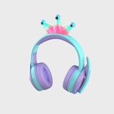 Cute Cartoon Wireless Headphones Bluetooth 5.0 Earphone 85DB Kids Headset With Mic Noise Cancelling For Online Learning