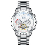 GUANQIN Men's Military Watch High Quality Automatic Mechanical Bracelet Stainless Steel Sapphire Automatic Mechanical Movement