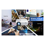 Retail 1080P Projector 12000LM Home Theater Video Projector With Wifi+BT For HD, USB, VGA, AV, IOS And Android Phone