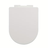 1pc Toilet Seat Cover, Bathroom Soft Close Elongated U Shape Toilet Bowl Lid, PP Thickened Toilet Cover
