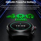 New Smart Men Two in One TWS Wireless Headset Bluetooth Call NFC Heart Rate IP68 Waterproof Sports Watch for IOS Android