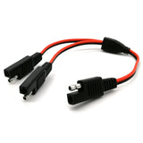 DIY 1 to Adapter Connector 2 Pin Quick Connect Disconnect Plug SAE Power Extension Cable 18AWG 300mm