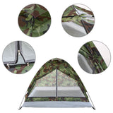 TOMSHOO Camping 1/2 Persons Waterproof PU1000mm Polyester Fabric Single Layer Tent for Outdoor Travel Hiking Backpacking