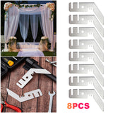 3 Inch Heavy Duty Crossbar Valance Hanger Kit for Pipe and Drape Backdrop Stand