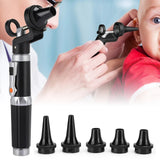Portable Electric LED Light Ear Check Examination Tools Set Medical Otoscope Clinical Diagnostic