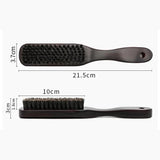 Cleaning Hairdressing Beard Brush Wooden Handle Bristle Anti-Static Clipper Hair Styling Comb Shaving Tools Men