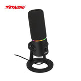 797AUDIO D502 Desktop Cardioid RGB USB Gaming Professional Condenser Microphone End High Quality Recording Sound