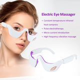 Microcurrent Pulse Eye Massage Instrument Relieves Eye Fatigue Fades Dark Circle Anti Wrinkle  Heating Therapy Eye Beauty Device