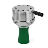 CRUSHER Arab Hookah Metal Bowl Set Charcoal Holder with Cover Heat Management System Chicha for Smoking Accessories
