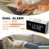 1pc DAB & FM Radio Alarm Clock With 40 Presets, Bluetooth,Dual Alarm,Sleep Timer,Dimmer Control, USB Charger And Earphone Jack ITOMA 728-UK