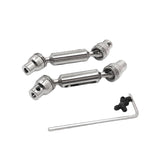 For WPL 1/10 C74 1/16 RC Car Parts Accessories Metal Upgrade Front & Rear Drive Shafts