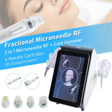 Portable Fractional RF Microneedle Machine Radio Frequency Gold Micro Needle Skin Lifting And Tightening Anti-Aging Acne Removal