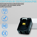 for 18V 6000mAh Rechargeable Li-ion with LED Light BL1840 BL1850 BL1830 BL1860B LXT400 Power Tool Battery