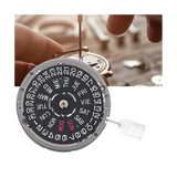 NH36/NH36A Double Calendar Black 3 O'Clock Position Automatic Mechanical Watch Movement Replacement