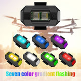 Universal Waterproof 7-Color LED Taillight Drone Light Cycg Equipment for Outdoor Bicycle Bike Supplies