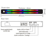 1.5U Music Level Indicator Digital Spectrum analyzer LED Display Meter Light Audio Signal Melody Rhythm Ambient Lamp W Remote