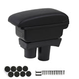 Car Armrest Box Large Capacity Simple Install Easy Clean Stable Central Console Storage Box  Slip Resistant for Vehicle