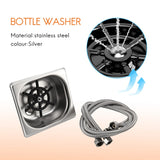 Washer,Stainless Steel Automatic Cup Washer Cleaning Bar Rinser Glass Rinser,Kitchen Sink Accessories