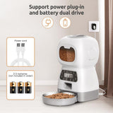 3.5L Automatic Pet For Cats WiFi Smart Swirl Slow Dog Feeder With Voice Recorder Large Capacity Timing Cat Food Dispenser