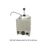 Practical Stainless Steel Electric Nacho Cheese Dispenser & Fudge Warmer - For Home, Restaurant & Kitchen