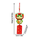 Car Decoration Chinese Rearview Traditional 2025 Year Of The Snake Hangable Pendant Creative Auto