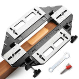 Woodworking Hinge Locator W/ Router Bit Alloy Guide Plate Slotting Opener Jig Slot hine Installation Lock Fixer