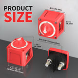DaierTek Boat Disconnect Waterproof 12V 48V Battery Shut Off ON/Off 300A Heavy Duty Kill Switch for Marine