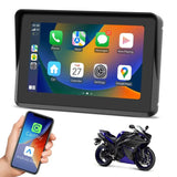 Motorcycle Navigator 5 Inch 1000Nit Screen Ipx7 Waterproof Cables Support Wireless Carplay Android Auto Tire Pressure Monitoring