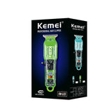 Kemei km-1133 Acrylic Transparent Body Rechargeable Professional Electric Hair Clipper