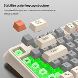 K82 USB Port 94 Keys Hot-Swap Gaming nical Keyboard RGB Light Luminous for Computer Desktop Laptop
