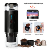 Portable RV Car Smart Wireless Heating hine Mini Espresso Cup Capsule Coffee Powder for Travel