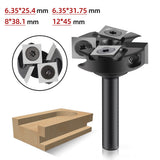 Spoilboard Surfacing 2+2 Inserts Planing Leveler Slab Flattening Router Bit Woodworking Milg Cutter