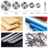 6PCS/Set HSS Mini Electric Grinder Accessories Plastic Woodworking Cutting Set Rotary Tool Circular Saw Blade