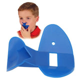 Portable Kid Exercise Grover Plastic Flute Dark Blue Training Whistle Nose Throat Controlling Speech Clarity New