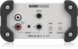 Klark Teknik  DI 22P Passive Stereo DI Box Custom-built Midas transformers for general purpose and multimedia applications