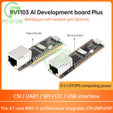 LuckFox Pico Plus RV1103 ux Micro Development Board Integrates ARM Cortex-A7/RISC-V MCU/NPU/ISP Processors With Ethernet Port