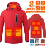 8Areas Self Heating Jackets Men's Heating Jacket Women's Warm USB Heating Vest Heating Jacket Winter Fishing Camping Ski Warm