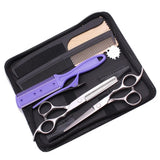 8Pcs Set 6" Hair Scissors Professional Japan 440C 62HRC Hair Cutting Barbers Salon Shop Combs Hairdressing Thinning Shears