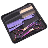 8Pcs Set 6" Hair Scissors Professional Japan 440C 62HRC Hair Cutting Barbers Salon Shop Combs Hairdressing Thinning Shears