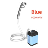 Outdoor Camping IPX7 Waterproof with Digital Display Portable Electric Shower Pump for Hiking Travel Beach Pet Watering