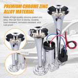 12V 110dB Dual Trumpet Loud Electric Horn with Air Compressor and Relay Luchthoorn for Car Truck SUV Van Boat