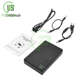 Mini UPS Uninterrupted Power Supply 10400mAh Lithium ion Backup Battery with DC 12V/9V/5V Output for Wireless Router