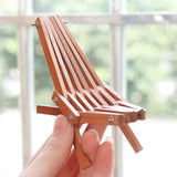 1/12 Foldable Lounge Deck Chair Model Dollhouse Mini Furniture Replacement