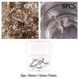 6Pcs Trout Flies Fishing Tackle Easy to Use Supplies fishing lures Dry