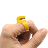 12 Pieces Finger Knife Ring Plastic Embroidery Quilting Thread Cutter Thimble Sewing Accessories Handcraft DIY Tool with Blade
