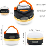 Camping light -300LM portable tent light, 4 modes, magnetic base - outdoor activity flashlight