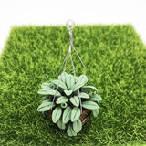 2Pcs 1:12 Plants Miniature Bonsai Tree Mini Potted Dollhouse Hanging Plant Pot
