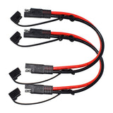 2pcs 30cm 10AWG to SAE DC Power Quick Disconnect/Connect Automotive Extension Cable with Dust Cap