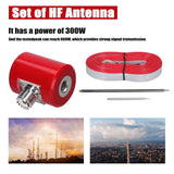 1/4 Wavelength 5M/16.4FT QRP 14M-30MHz 300W-600W Stainless Steel HF Antenna for USDX Radio